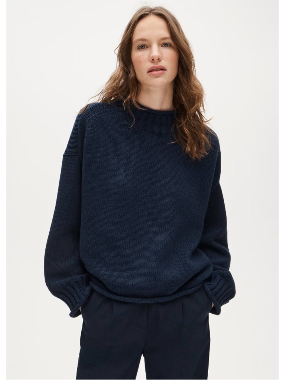 NWT J. Crew 2025 Rollneck™ Sweater Navy Blue